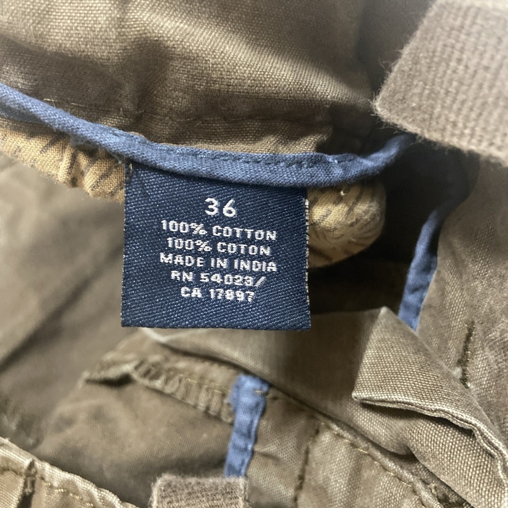 Old Navy Surplus Company Cargo Shorts Mens 36 Brown Heavy Y2K Military 2008 - Picture 10 of 11